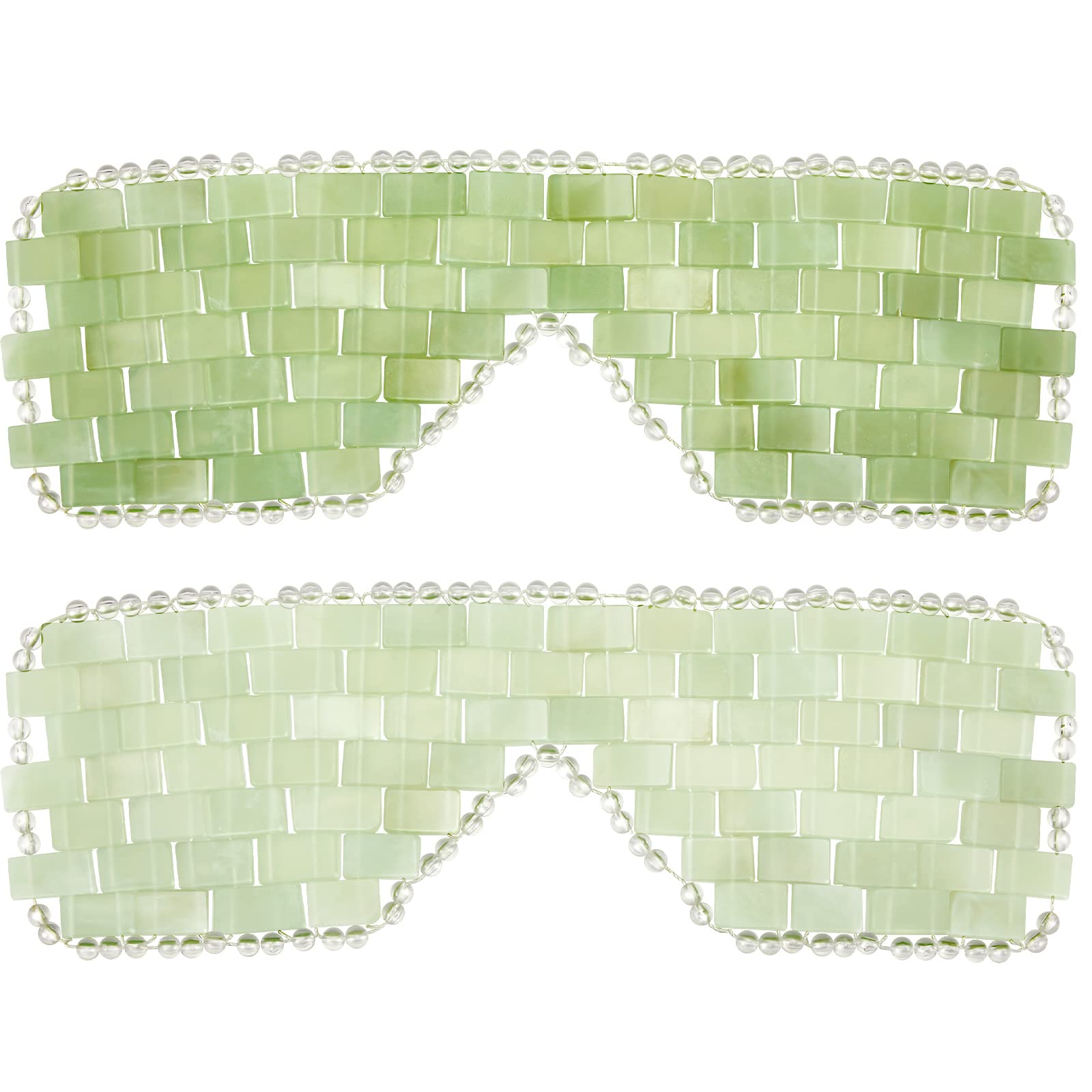 Hercicy jade eye mask white close-up texture for cooling relief