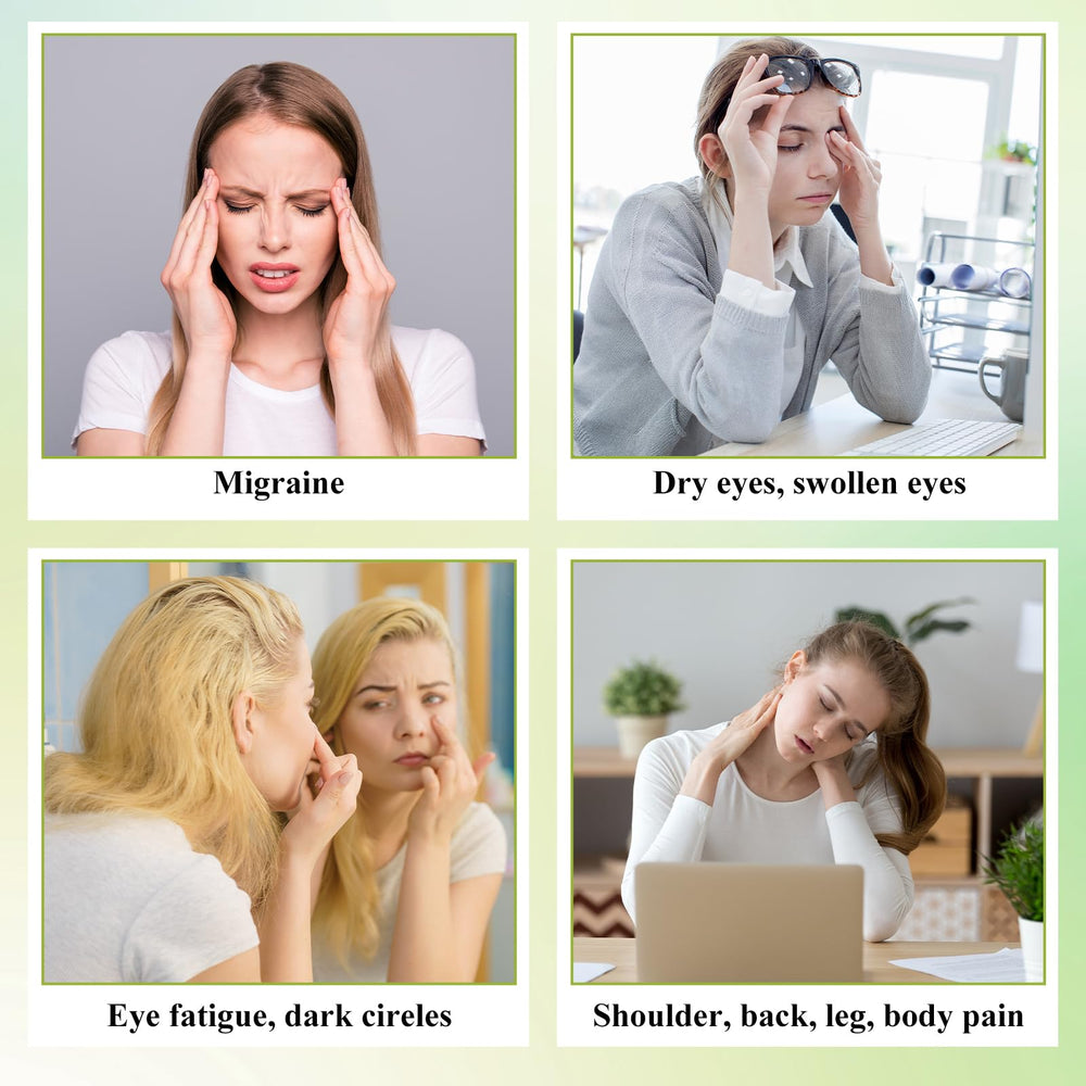 Hercicy two-piece set shown for facial massage and relaxation routines