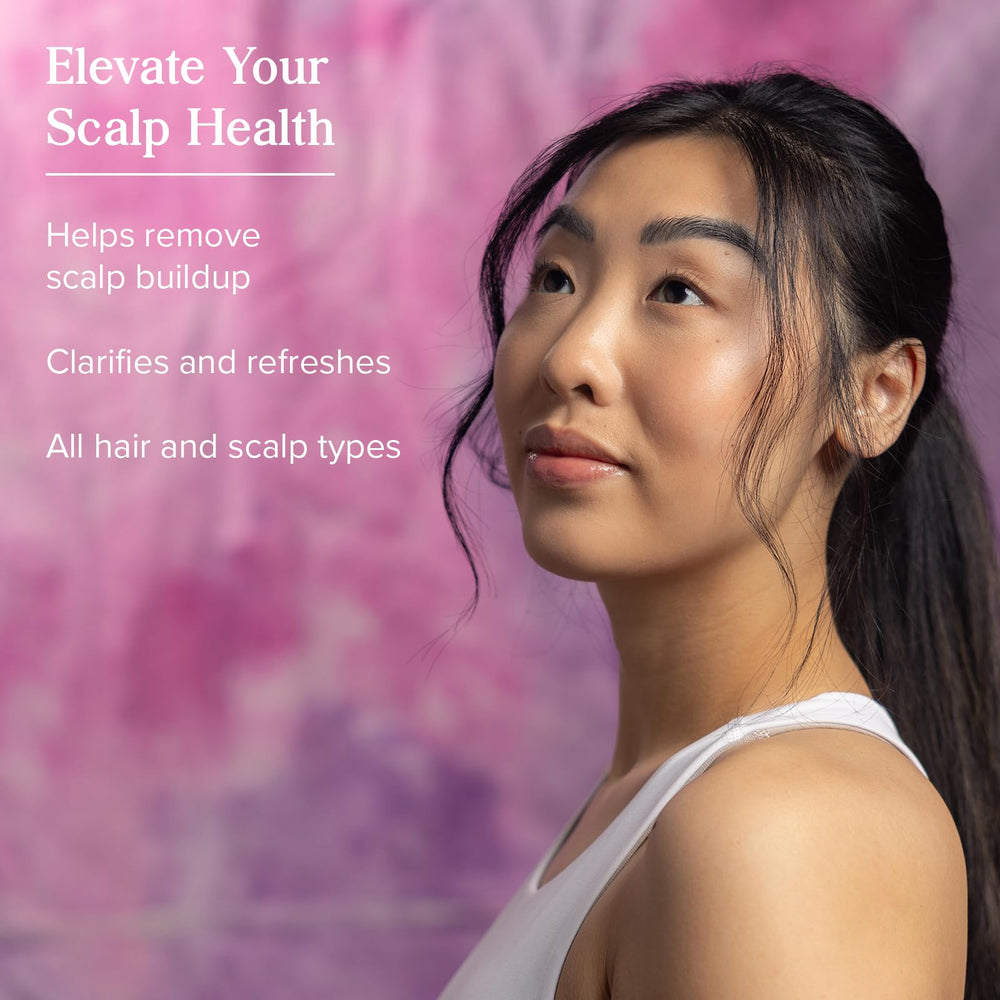 Heritage Store Clarifying Scalp Oil application demonstrates easy scalp-to-ends distribution