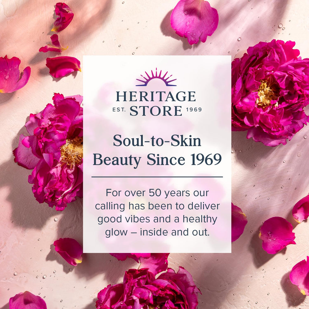 Heritage Store Damask rose soothing visual after application
