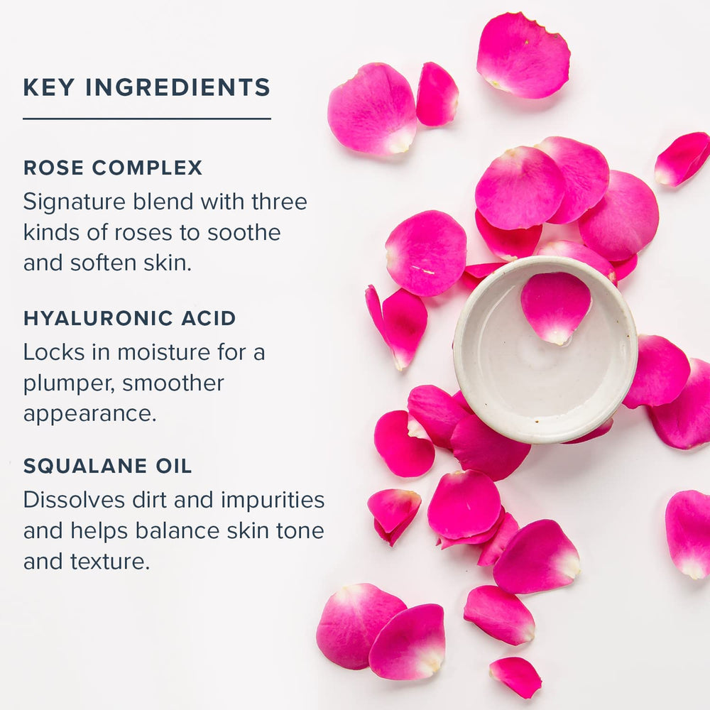 HERITAGE STORE Rosewater Cleanser PCR bottle packaging emphasizes eco-friendly materials