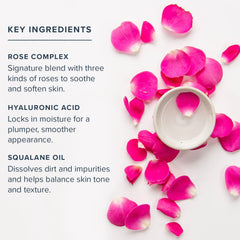 HERITAGE STORE Rosewater Cleanser PCR bottle packaging emphasizes eco-friendly materials