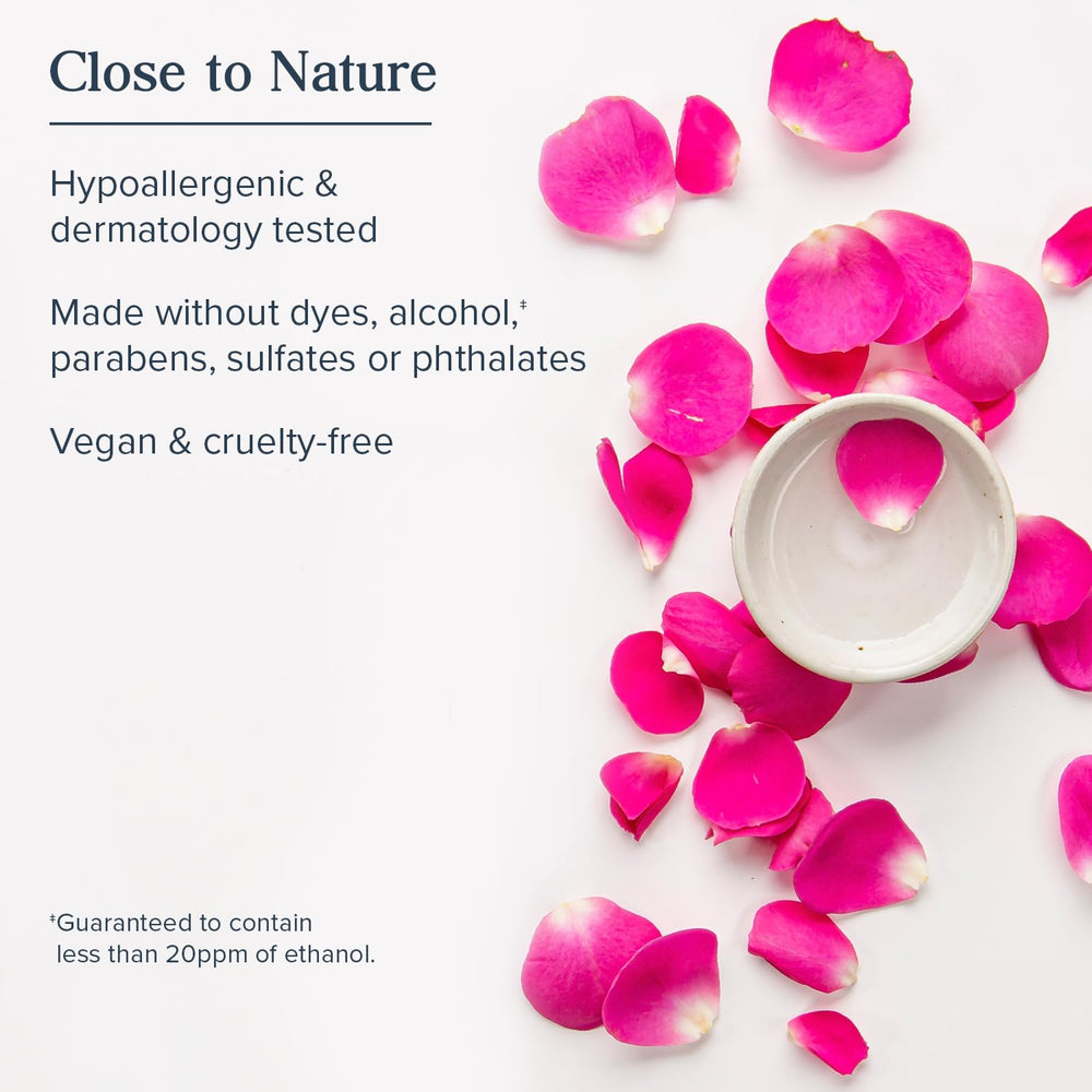 Heritage Store Rosewater Glycerin mist ingredients highlight minimal, dye-free formula