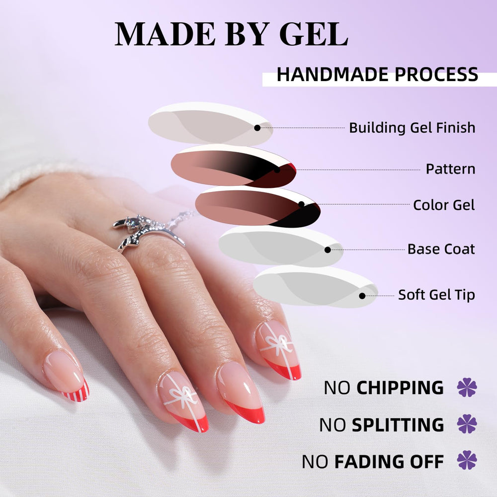 Herlight salon-quality finish shines naturally on nails with soft gel layers.