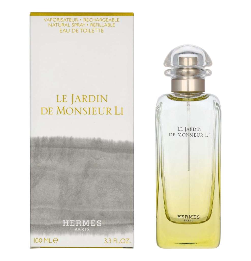 Hermès Le Jardin de Monsieur Li bottle with sleek design for daily refinement and spring freshness.