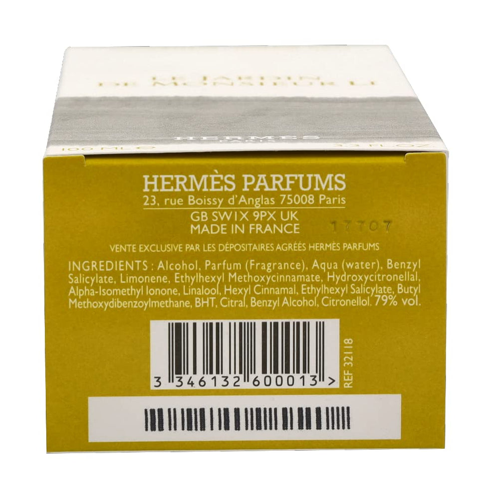 Hermès Le Jardin de Monsieur Li box highlights elegant presentation for unisex fragrance lovers.