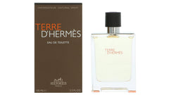 Hermès Terre D'Hermès EDT bottle closeup highlighting mineral-woody notes ideal for date night