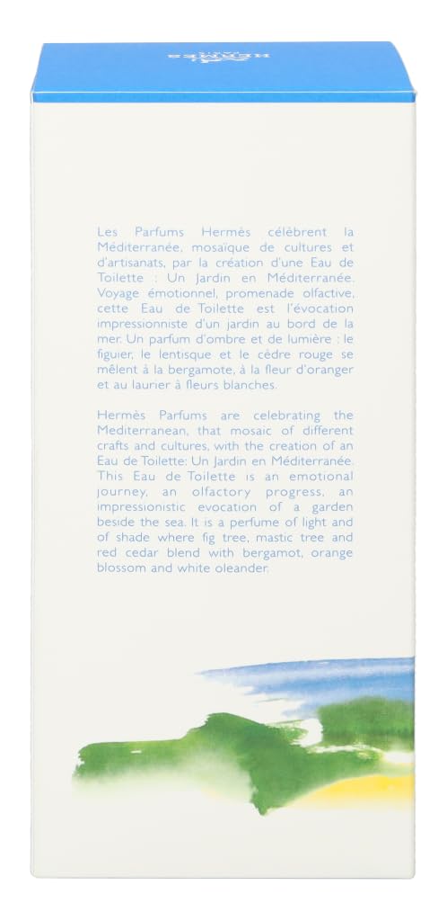 Hermès Un Jardin En Mediterranee packaging box, luxurious gifting presentation.