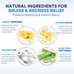 Hermon Arnica Bruiscream dispenser in action supports controlled application for sensitive skin