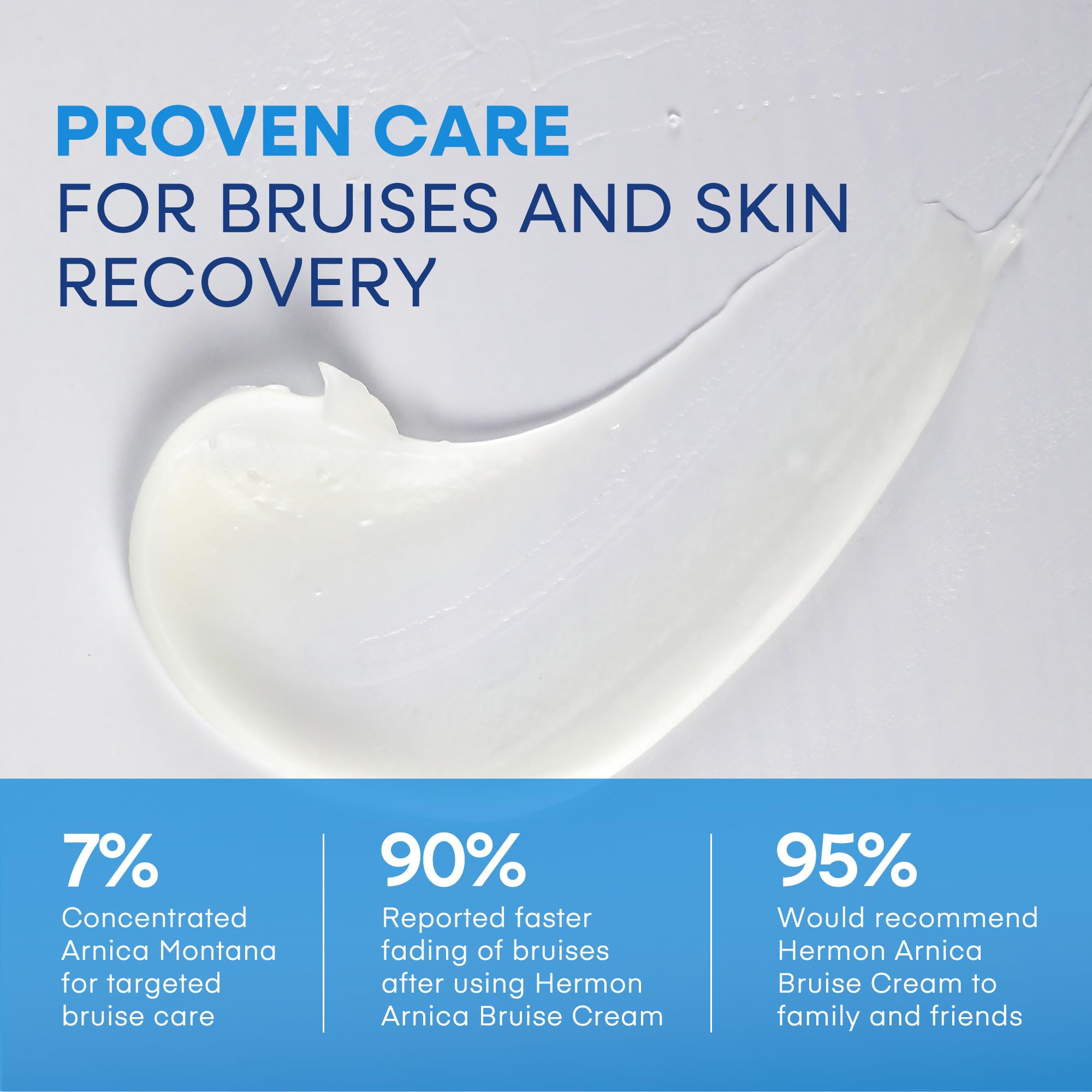 Hermon Arnica Bruise Cream absorption quick captures light, non-sticky finish.