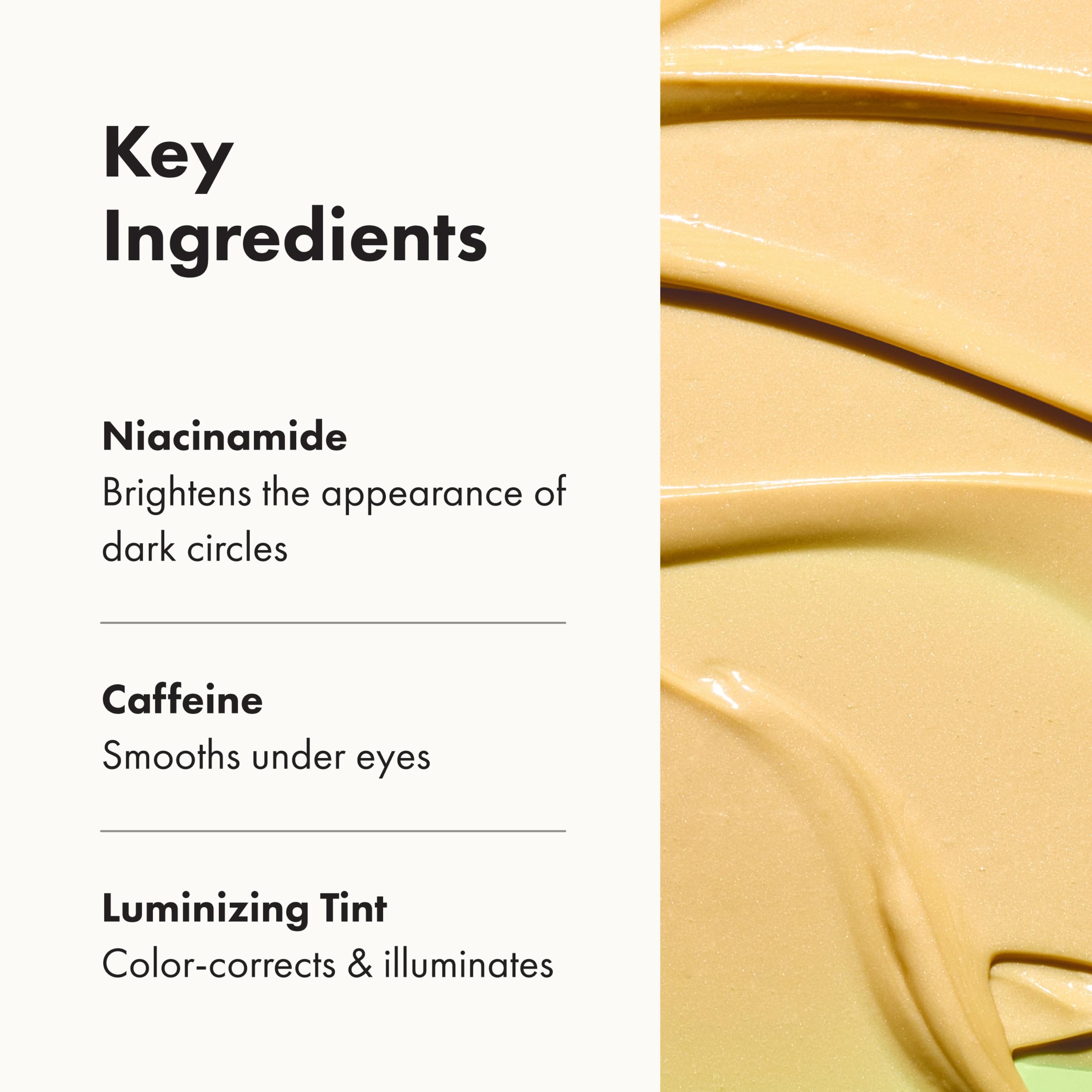 Hero Cosmetics Bright Eyes tint glow on skin for quick brightness and uplift.