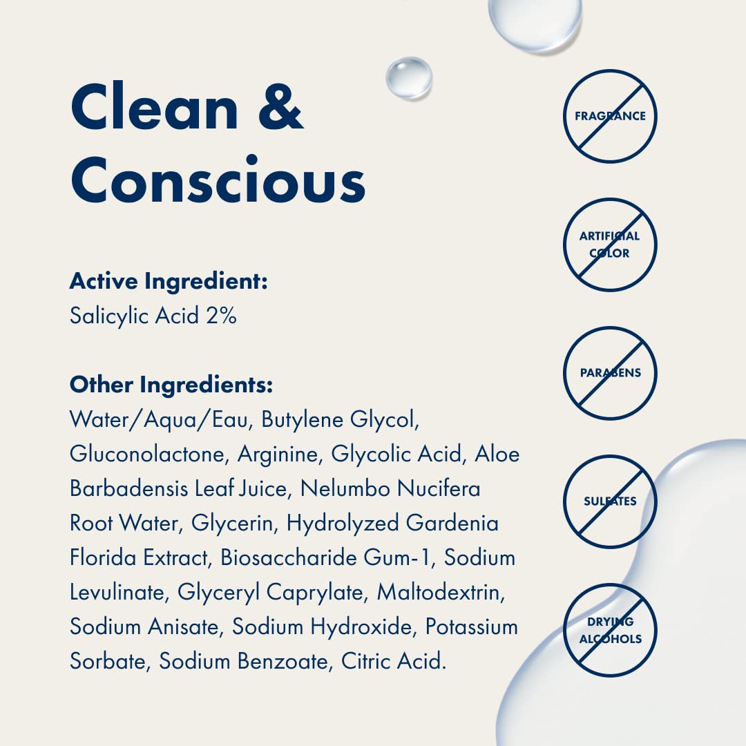 Hero Cosmetics Pore Release with aloe and lotus water emphasizes calming exfoliation.