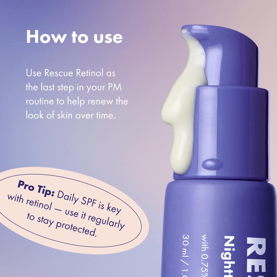 Hero Cosmetics Rescue Retinol night-routine setup shows easy incorporation into skincare