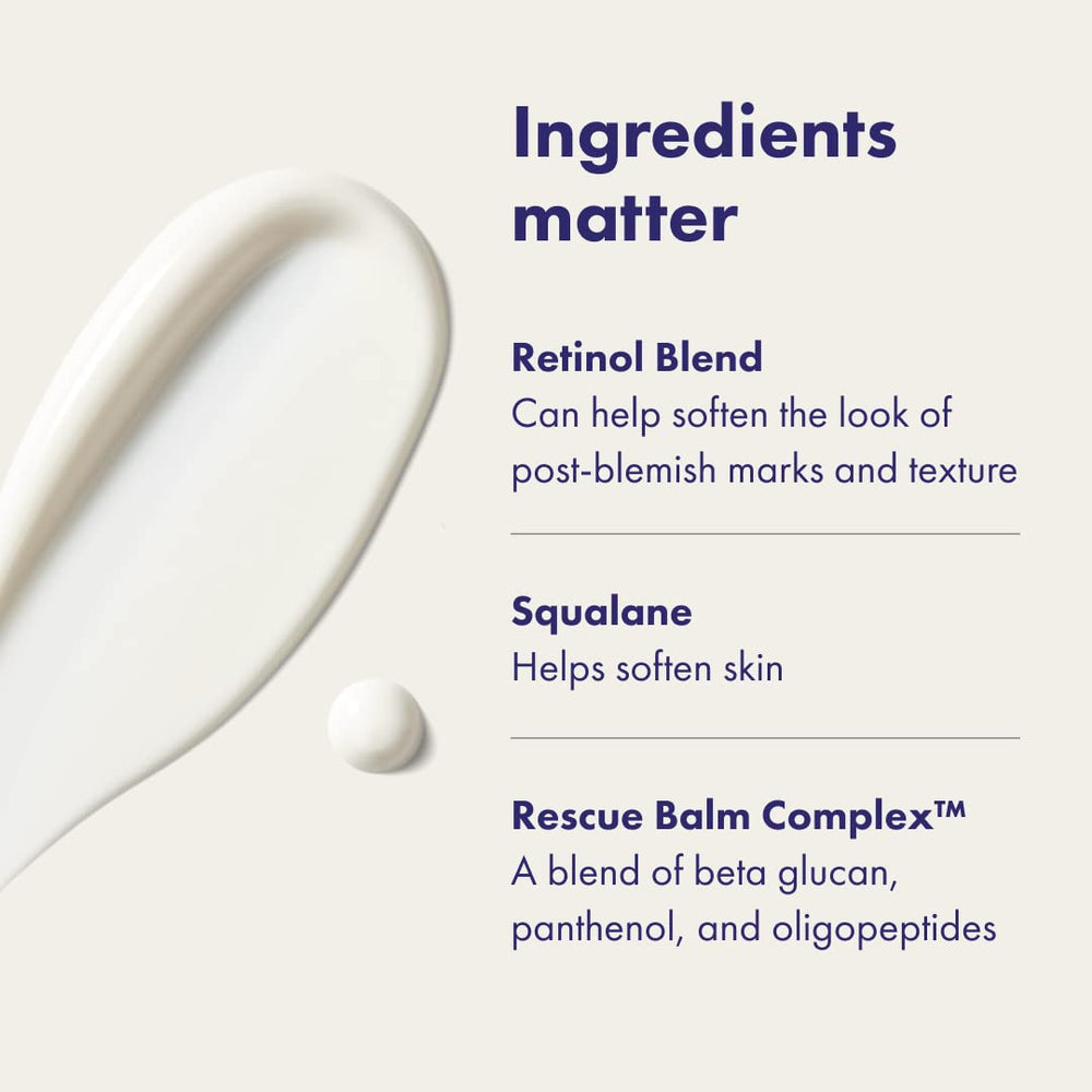 Hero Cosmetics Rescue Retinol squalane detail highlights hydration and smooth feel