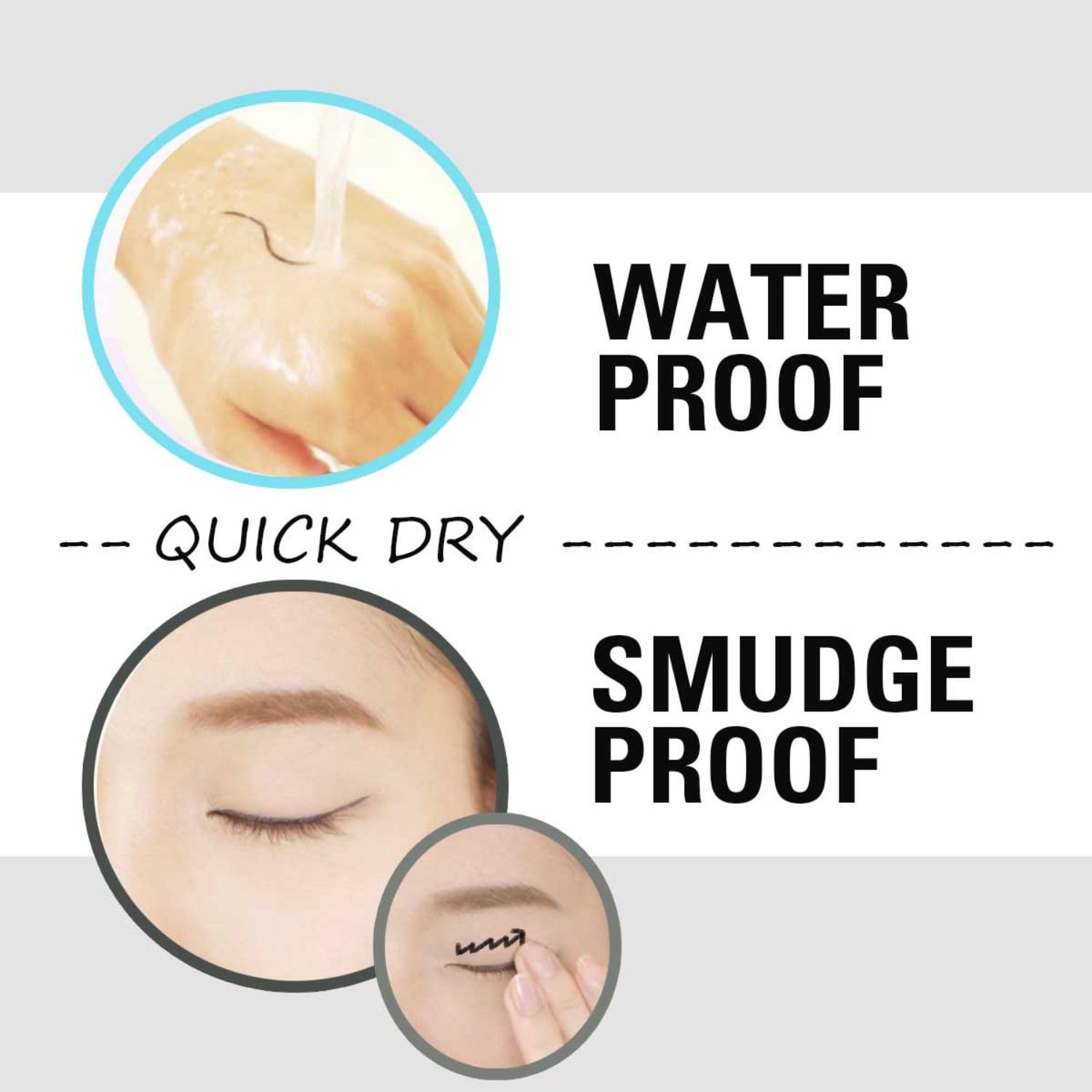 Heroine Make cat-eye look demonstrates precise line control with a single stroke