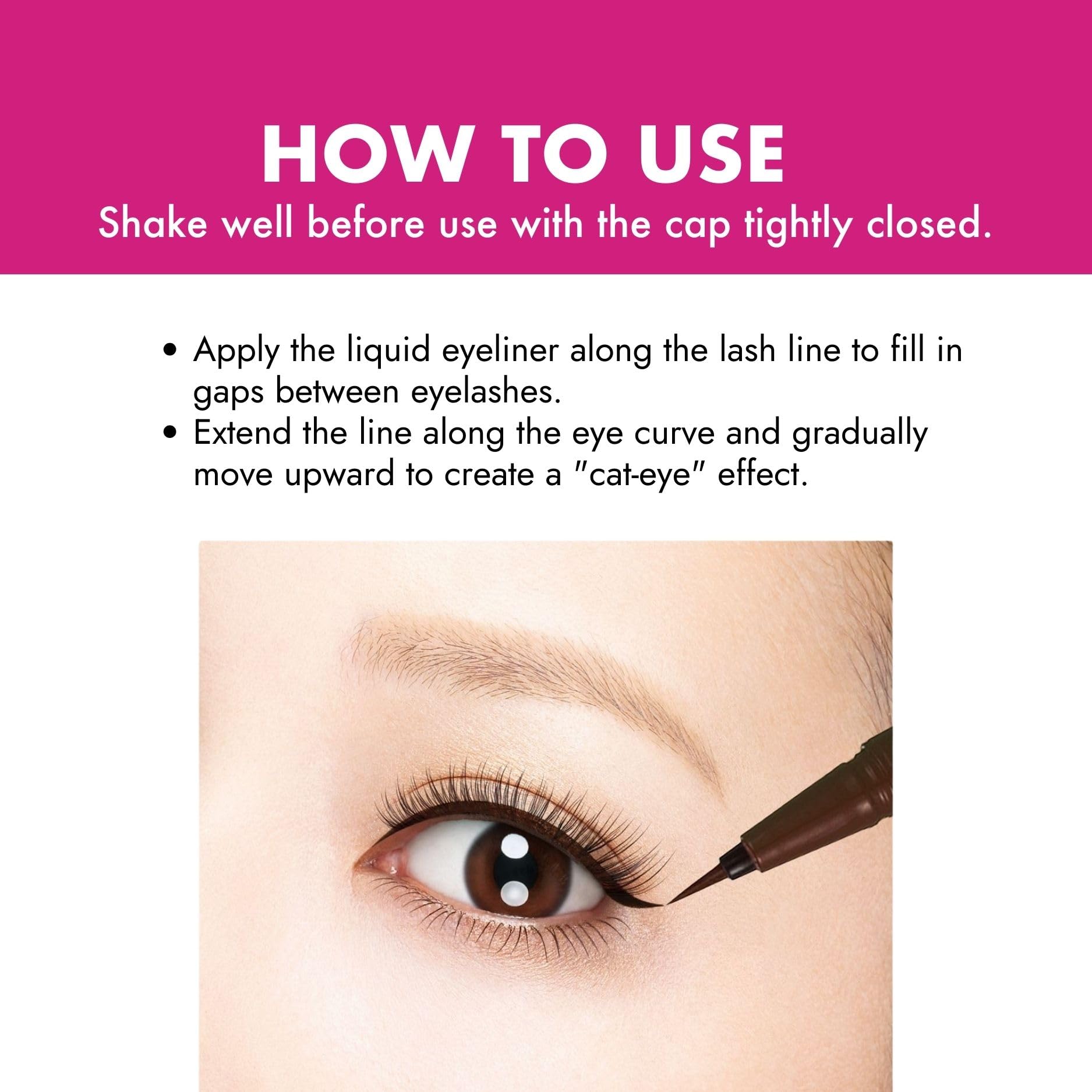 Heroine Make made-in-japan brown shade swatch for natural definition.