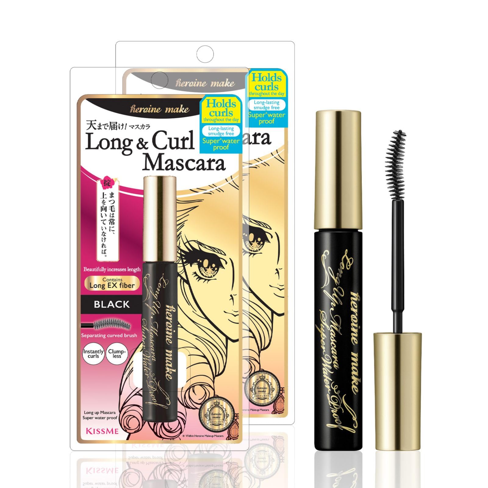 Heroine Make all-day-hold illustrates curl retention from office to outdoors