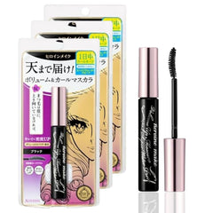 Heroine Make KissMe waterproof mascara curvy brush for defined all-day volume
