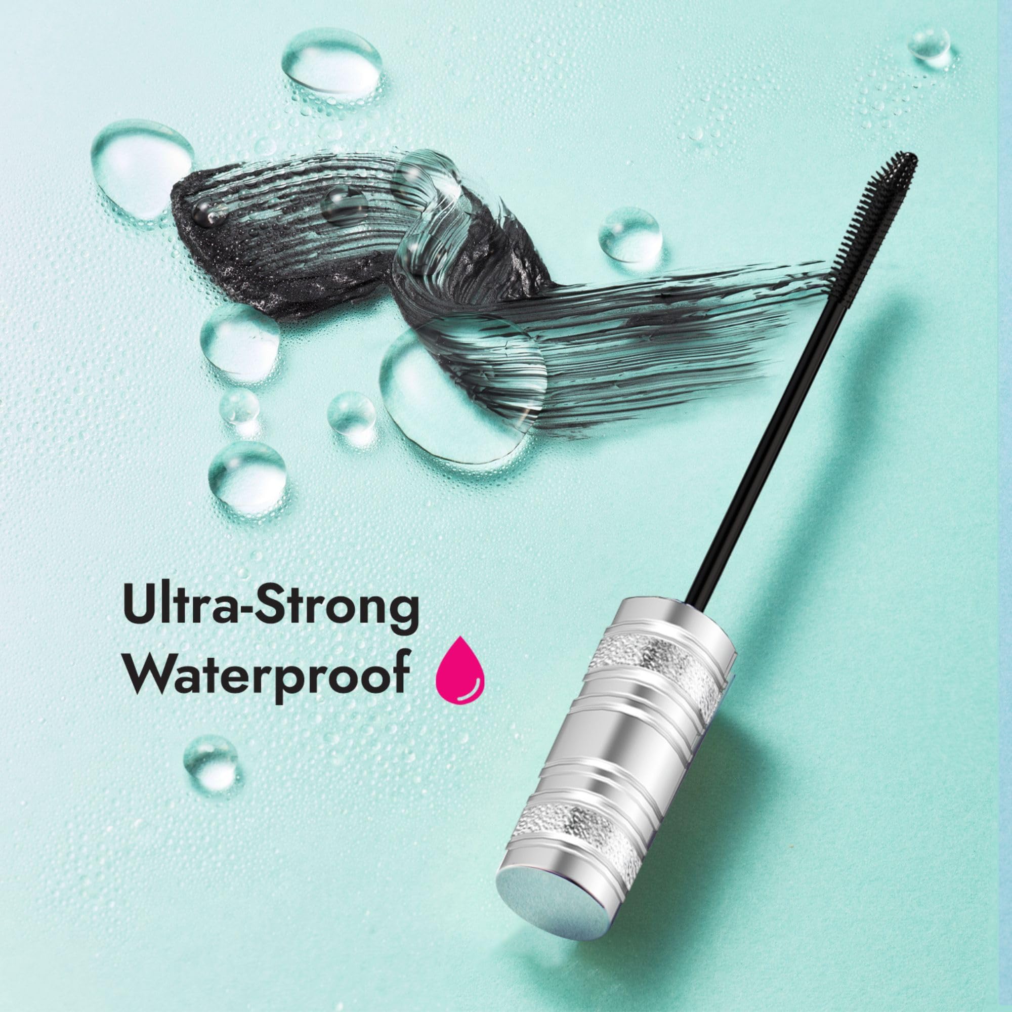 Heroine Make Lash Hype heated curling use emphasizes enhanced curl retention after drying.
