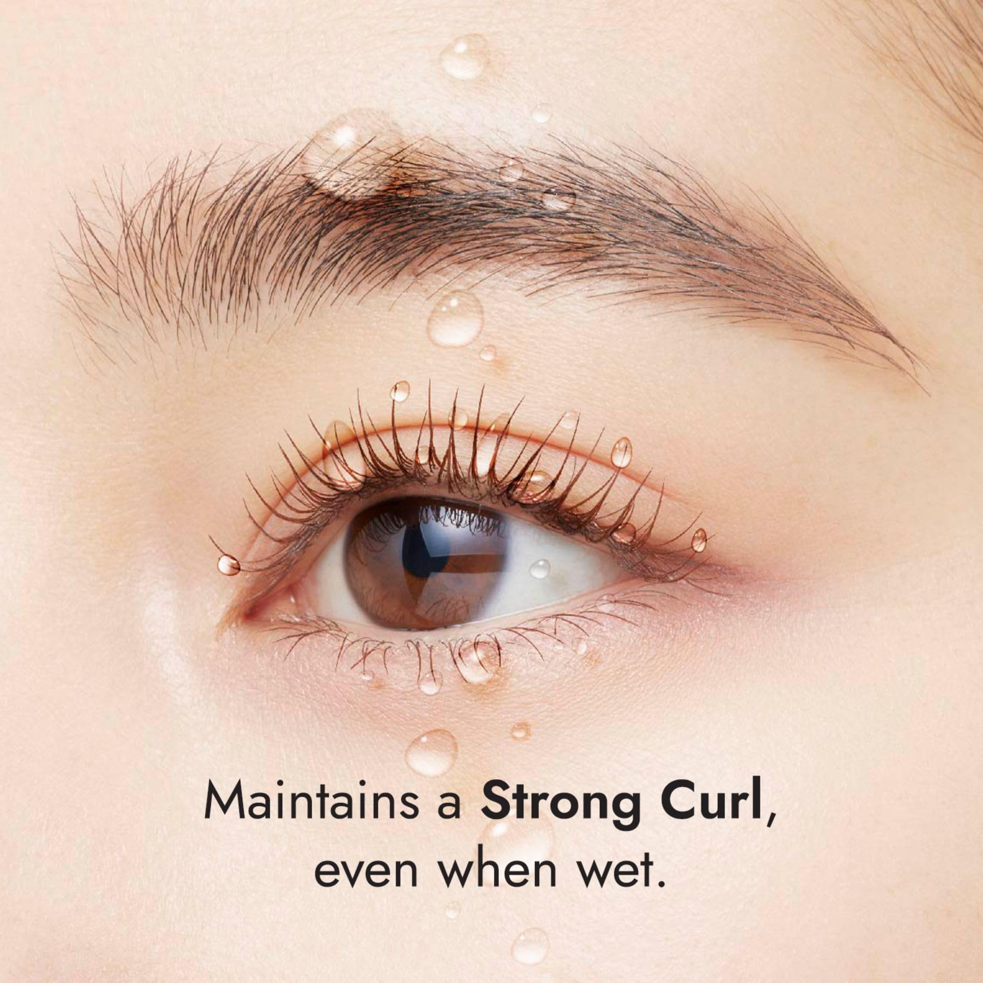 Heroine Make Lash Hype ingredients close-up lists camellia oil and nourishing ingredients for lashes.