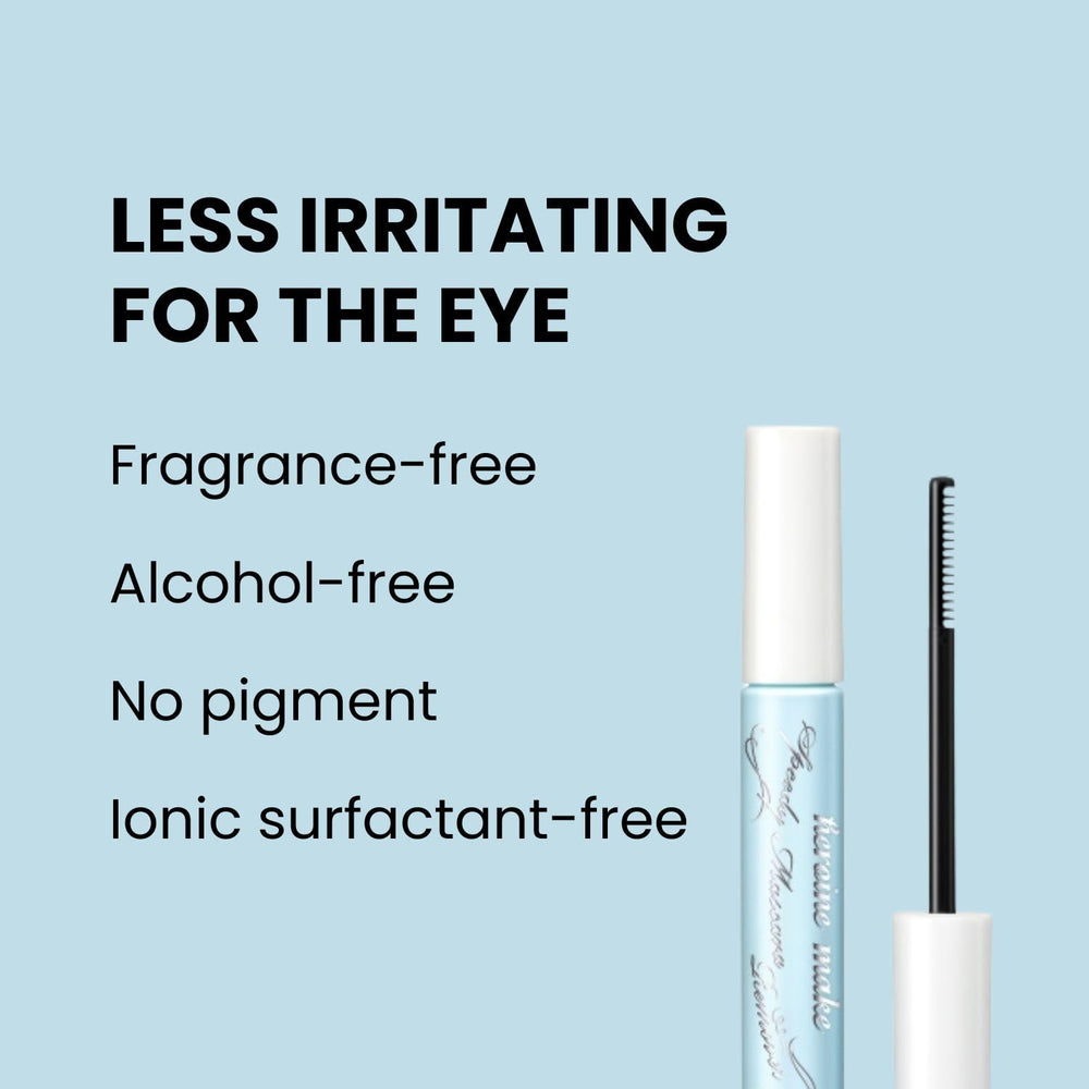 Heroine Make Mascara Remover with lash-friendly formula for gentle eyes.