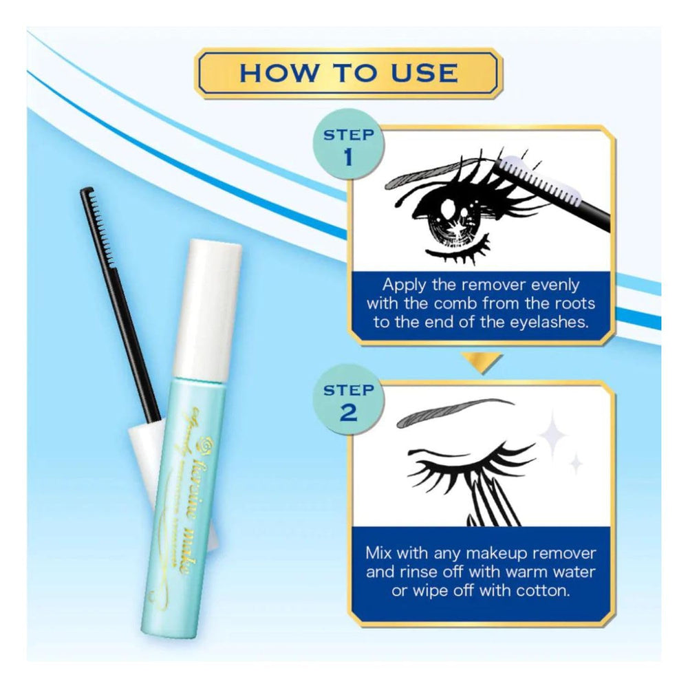 Heroine Make Speedy Mascara Remover packaging highlighting travel-friendly size.