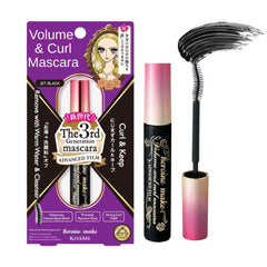 Heroine Make Volume & Curl Mascara Advanced Film packaging highlights premium tubing formula.
