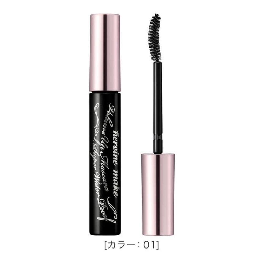 Heroine Make mascara with curvy brush on lashes for full definition.