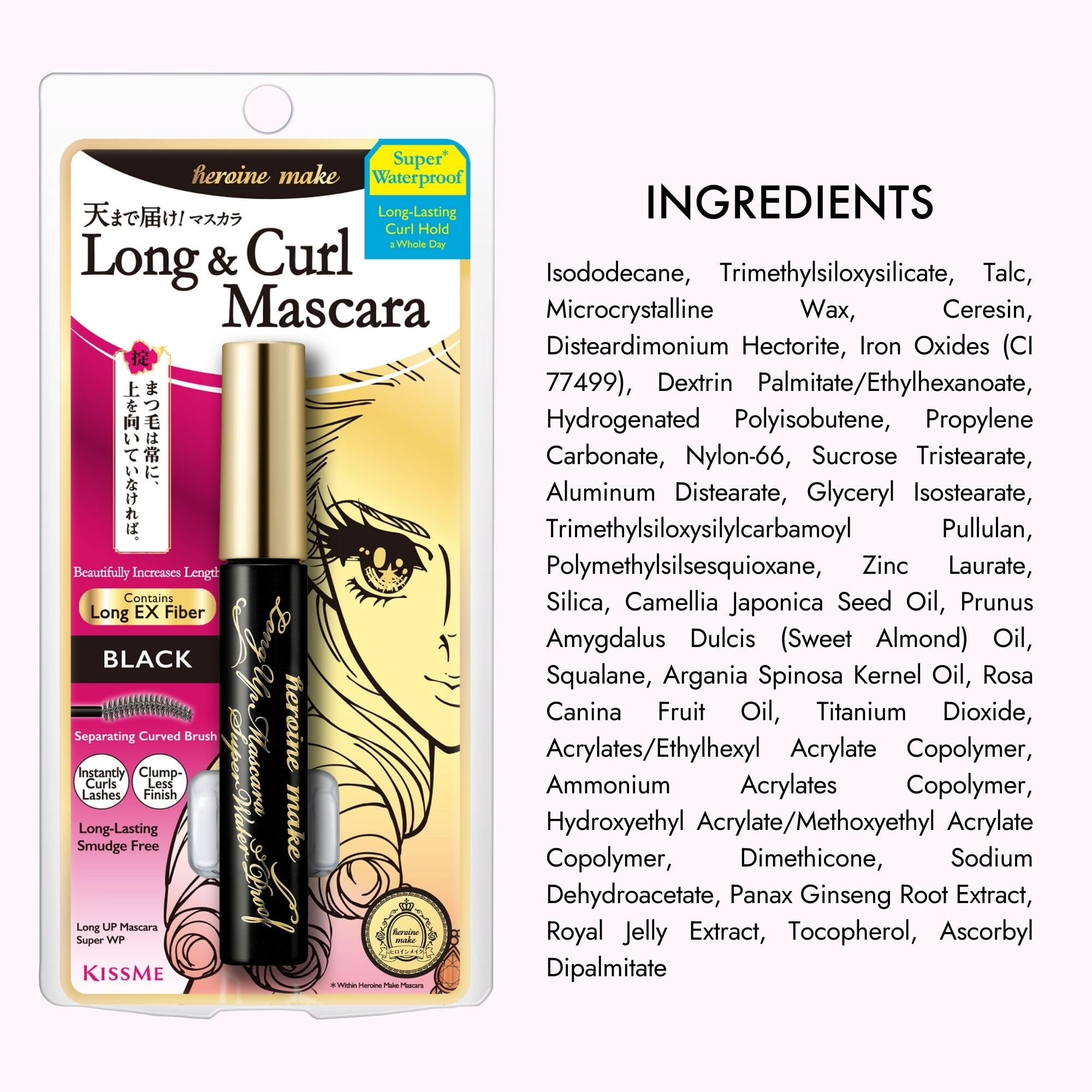 Heroine Make formula made in Japan ensures quality and reliable wear.