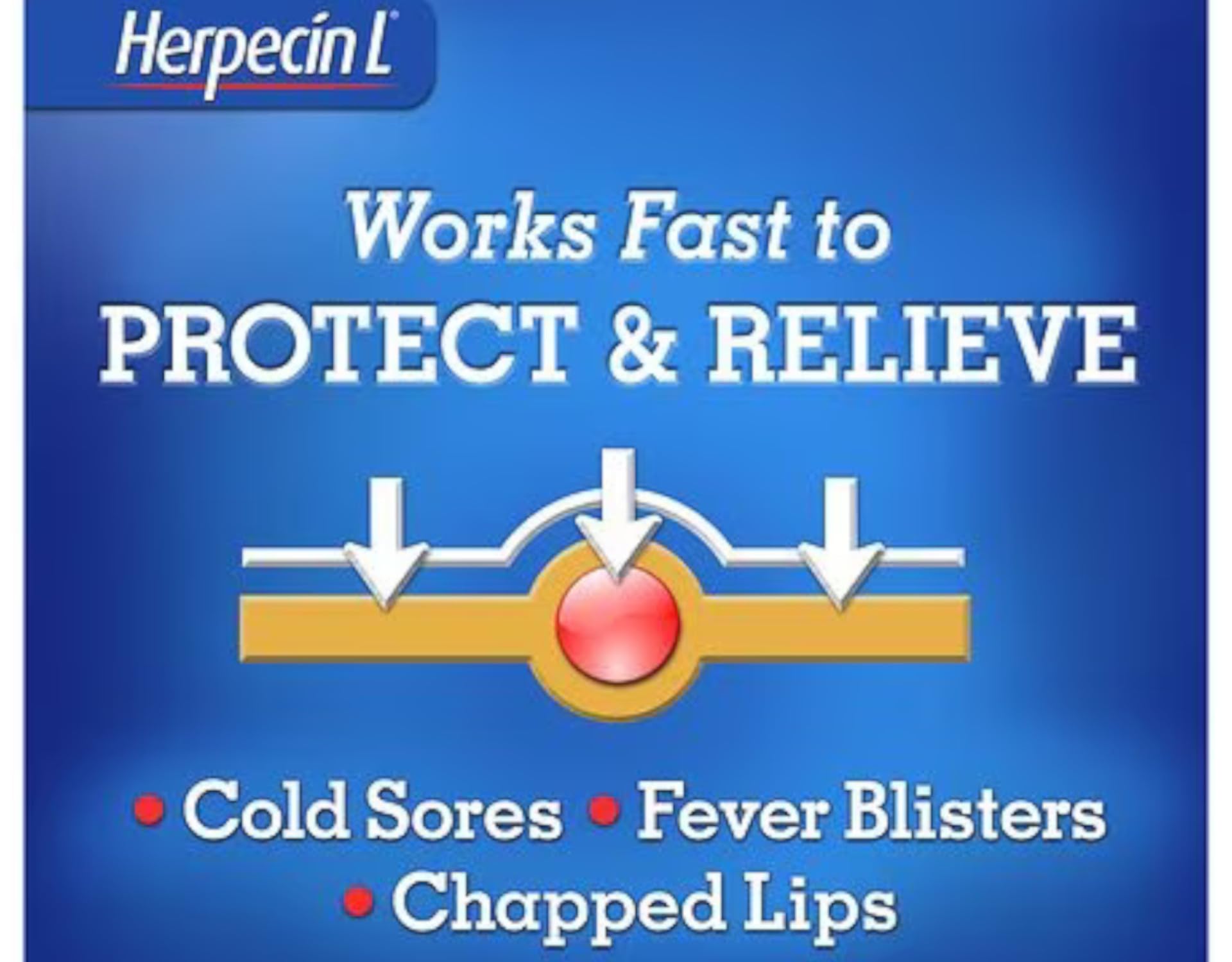 Herpecin-L durable occlusive layer maintains moisture throughout the day.