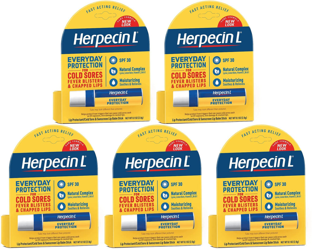 Herpecin-L SPF 30 lip protectant packaging demonstrates travel-friendly sun protection for lips.
