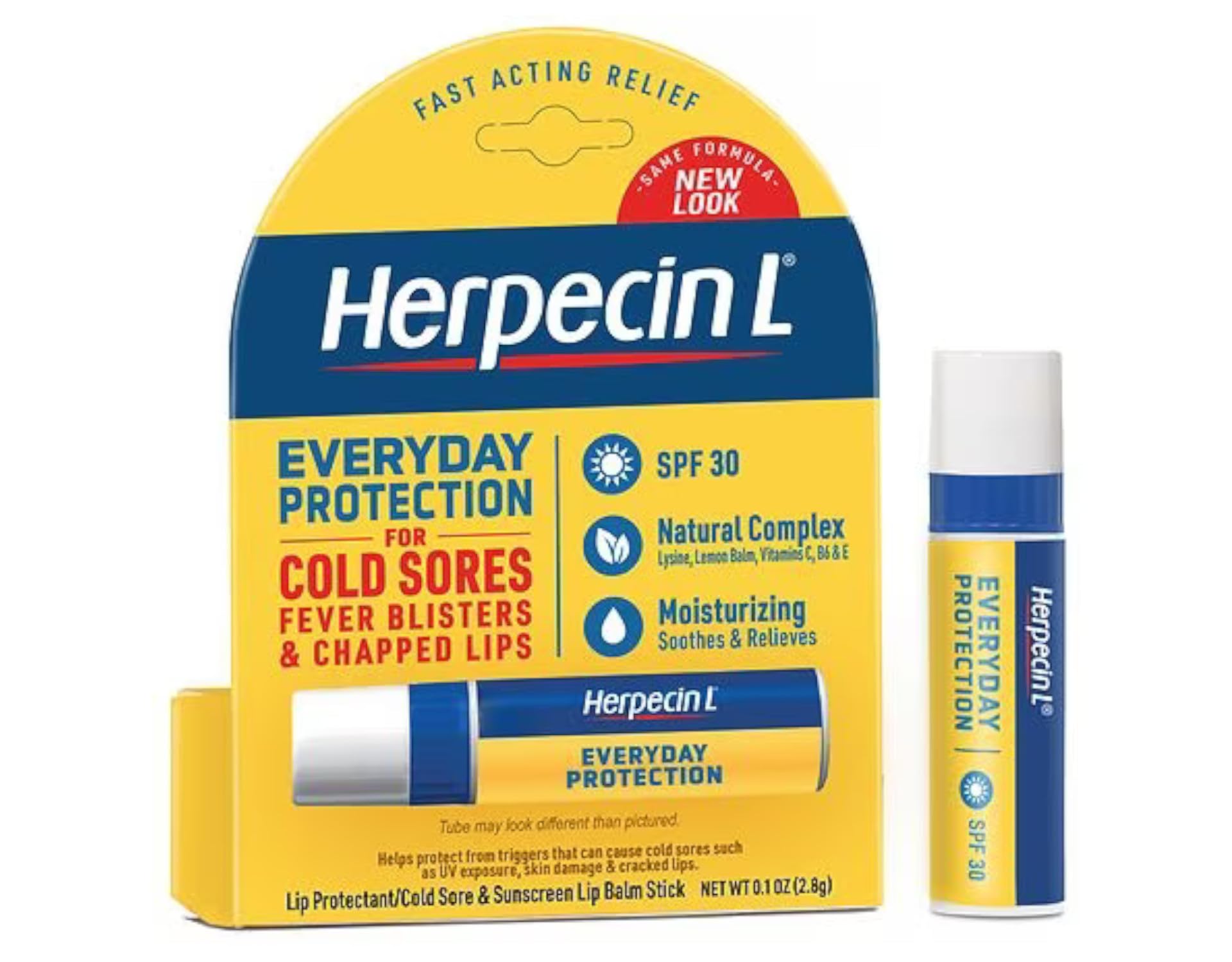 Herpecin-L SPF 30 lip protection demonstrates outdoor sun defense and smooth application.