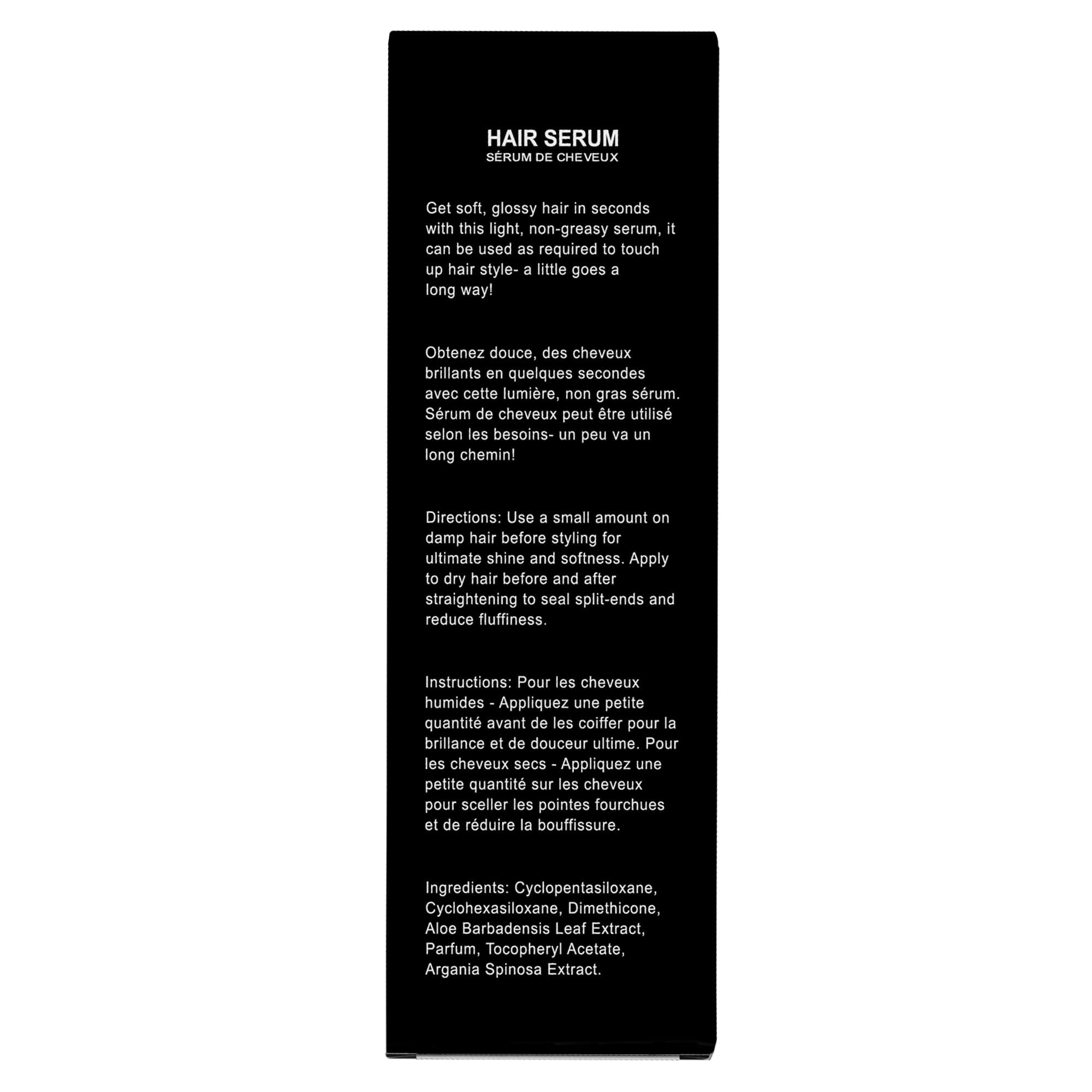 HerStyler Serum 4 Pack frizz-control shot demonstrates smooth results