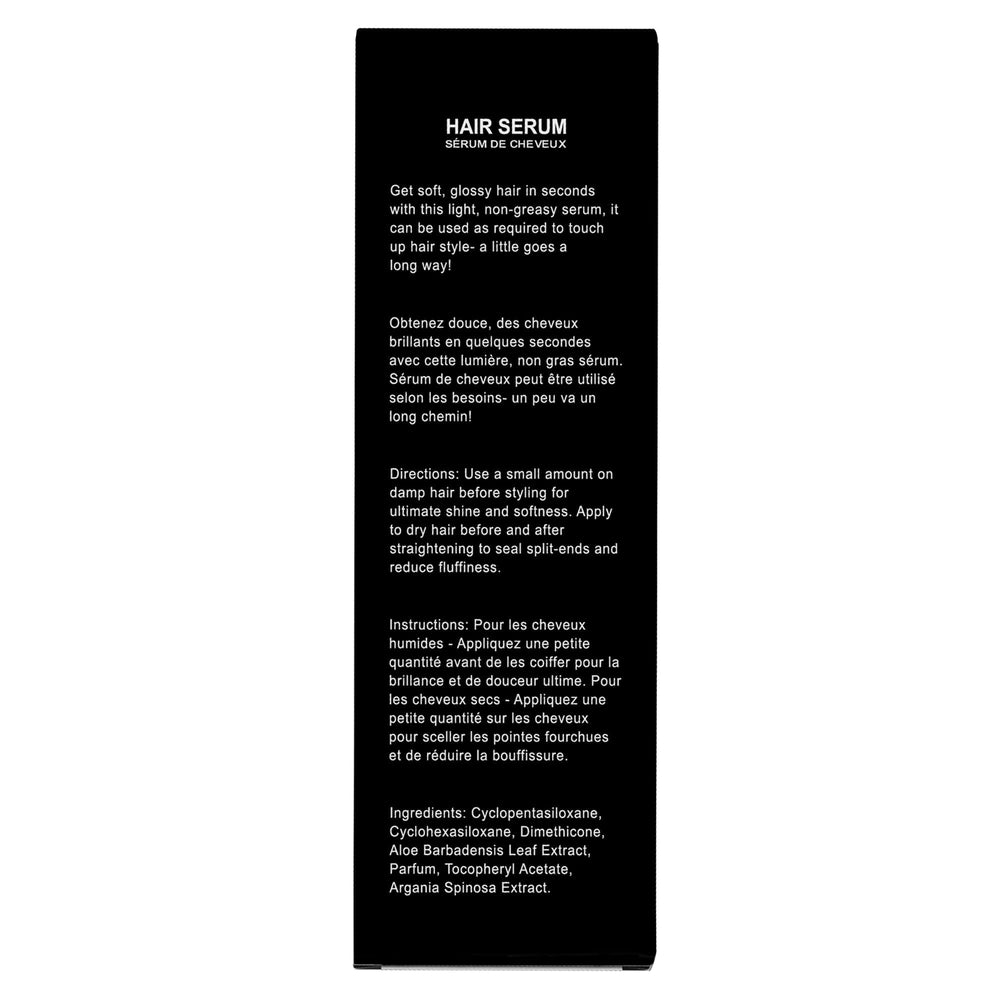 HerStyler Serum 4 Pack frizz-control shot demonstrates smooth results