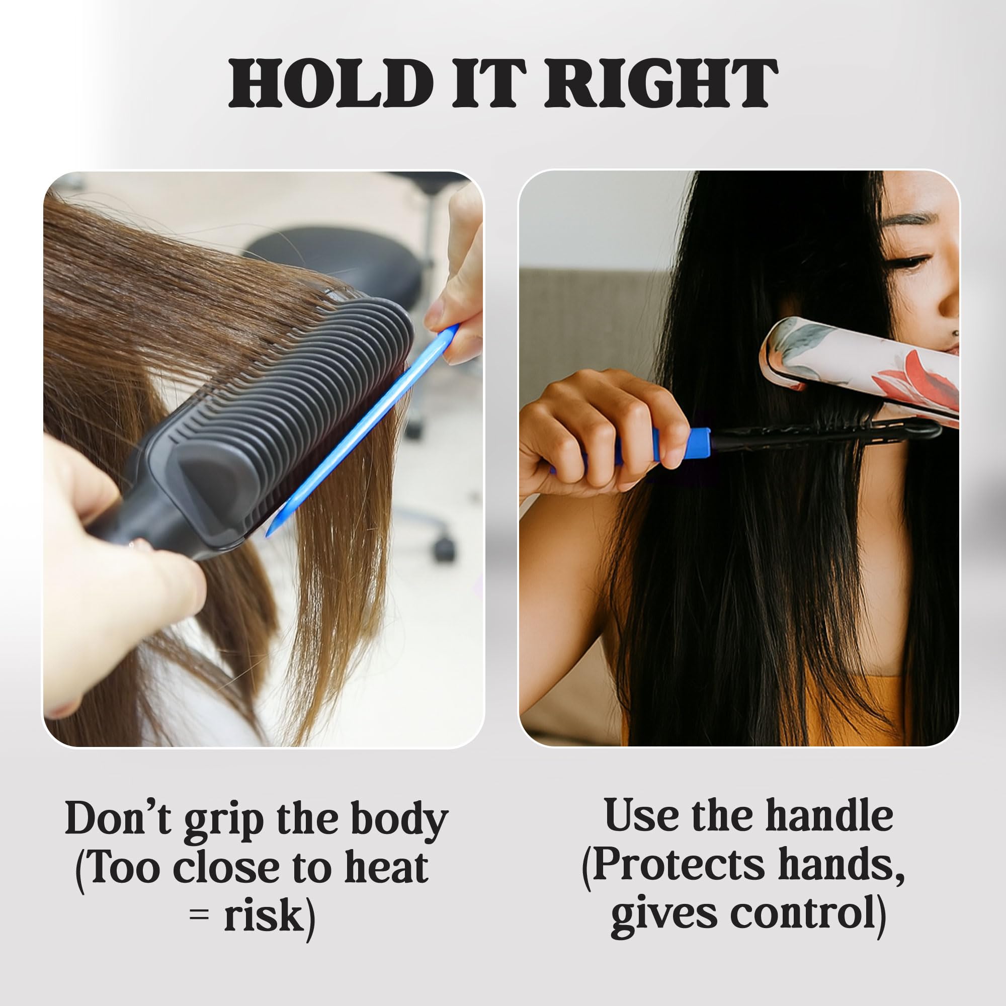 HerStyler straightening comb compact travel case-ready accessory