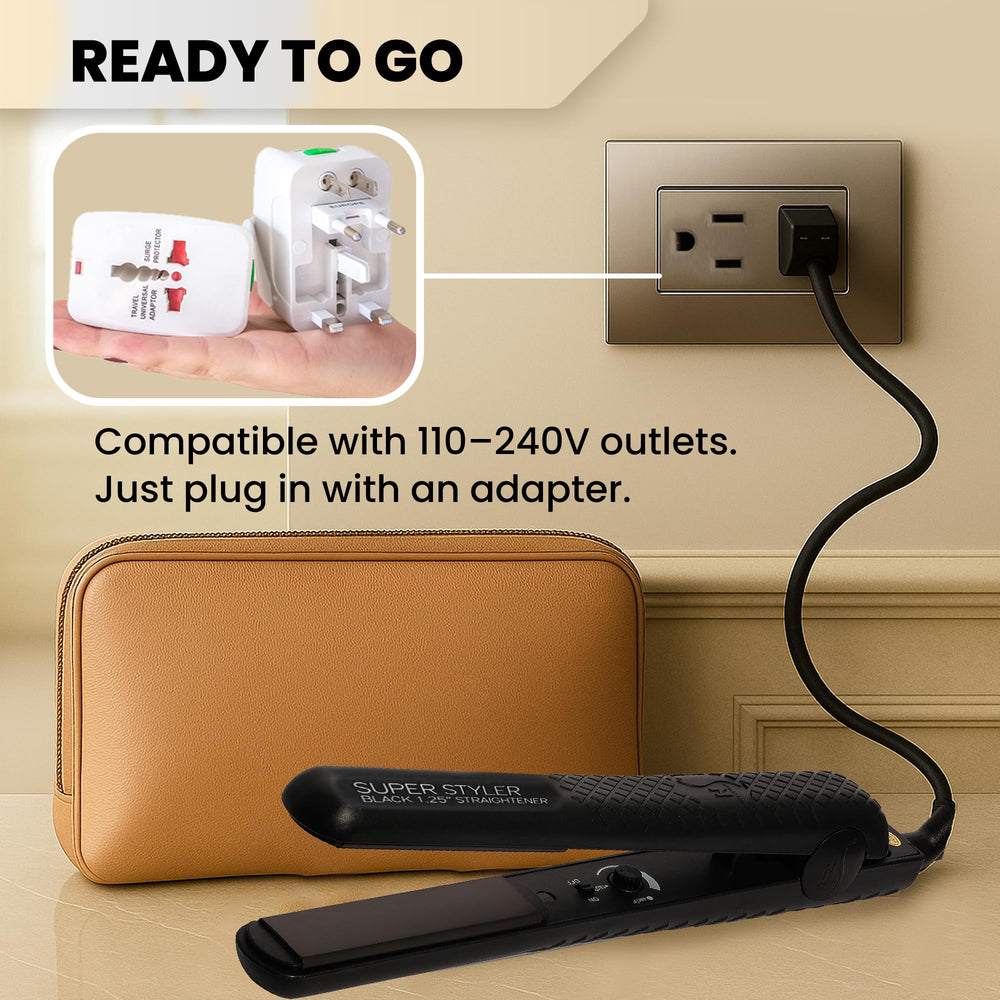 HerStyler Superstyler Onyx temperature-control dial image supports versatile styling options