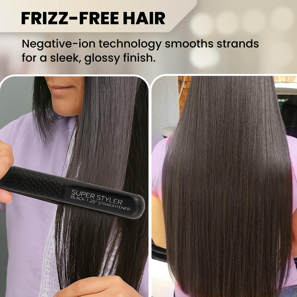 HerStyler Superstyler Onyx travel-compact design shows portable heat on the go