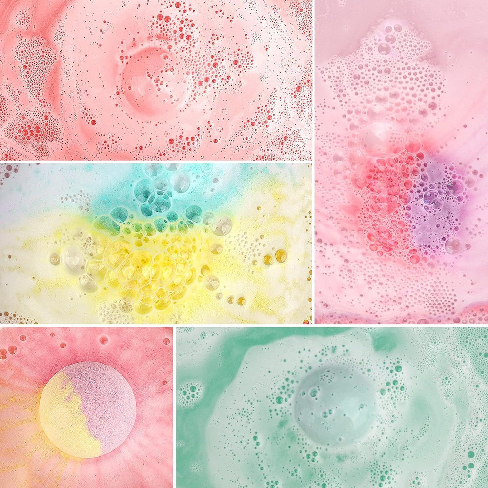 HESORIX Jasmine Bliss Bath Bombs—floral aroma for a spa-like unwind.