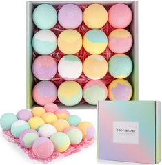 HESORIX Rose Dream Bath Bombs—calming scent for a relaxing soak.