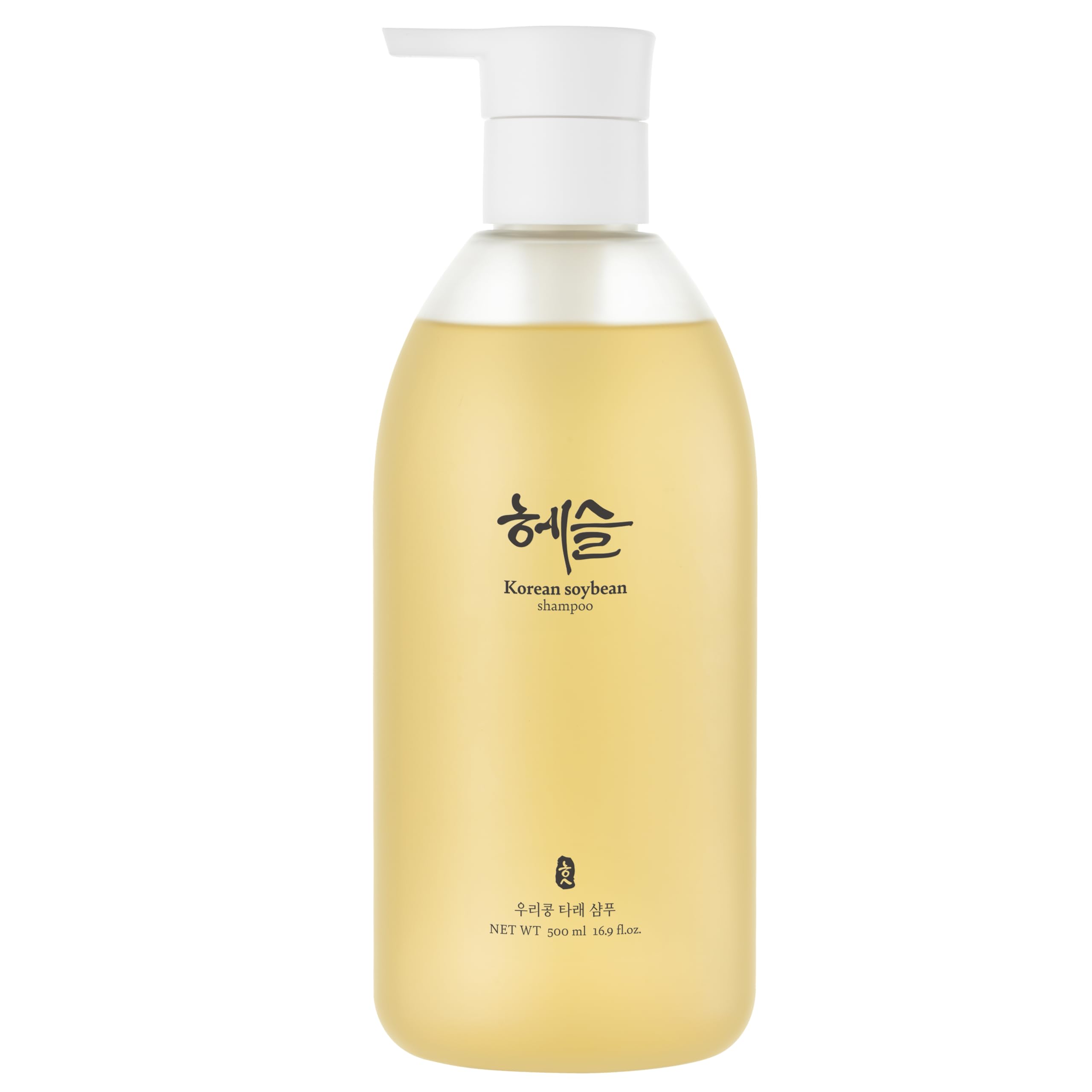 Hesul Korean Soybean Shampoo bottle front for daily scalp care.