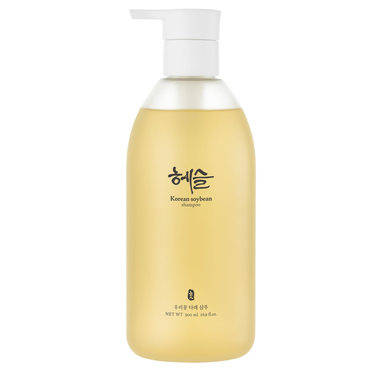 Hesul Korean Soybean Shampoo bottle front for daily scalp care.