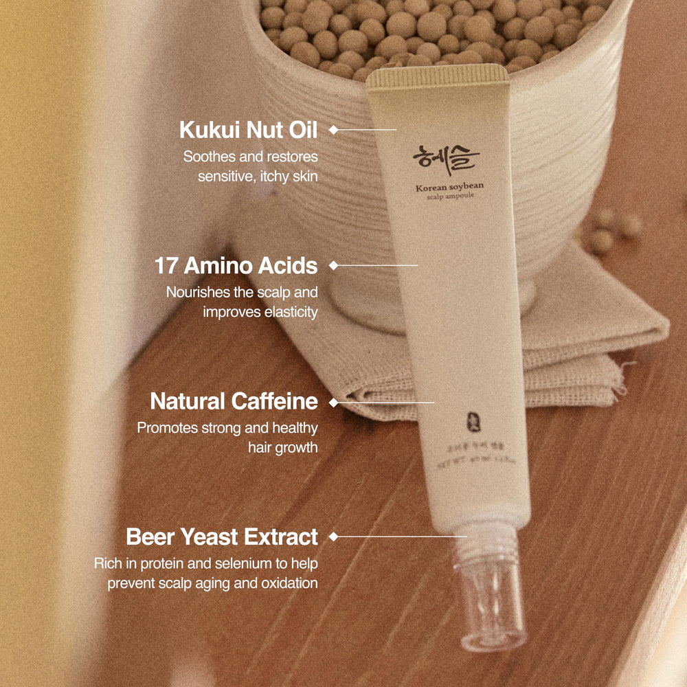 Hesul Scalp Ampoule clinical trial note highlighting evidence-backed hydration and irritation relief.