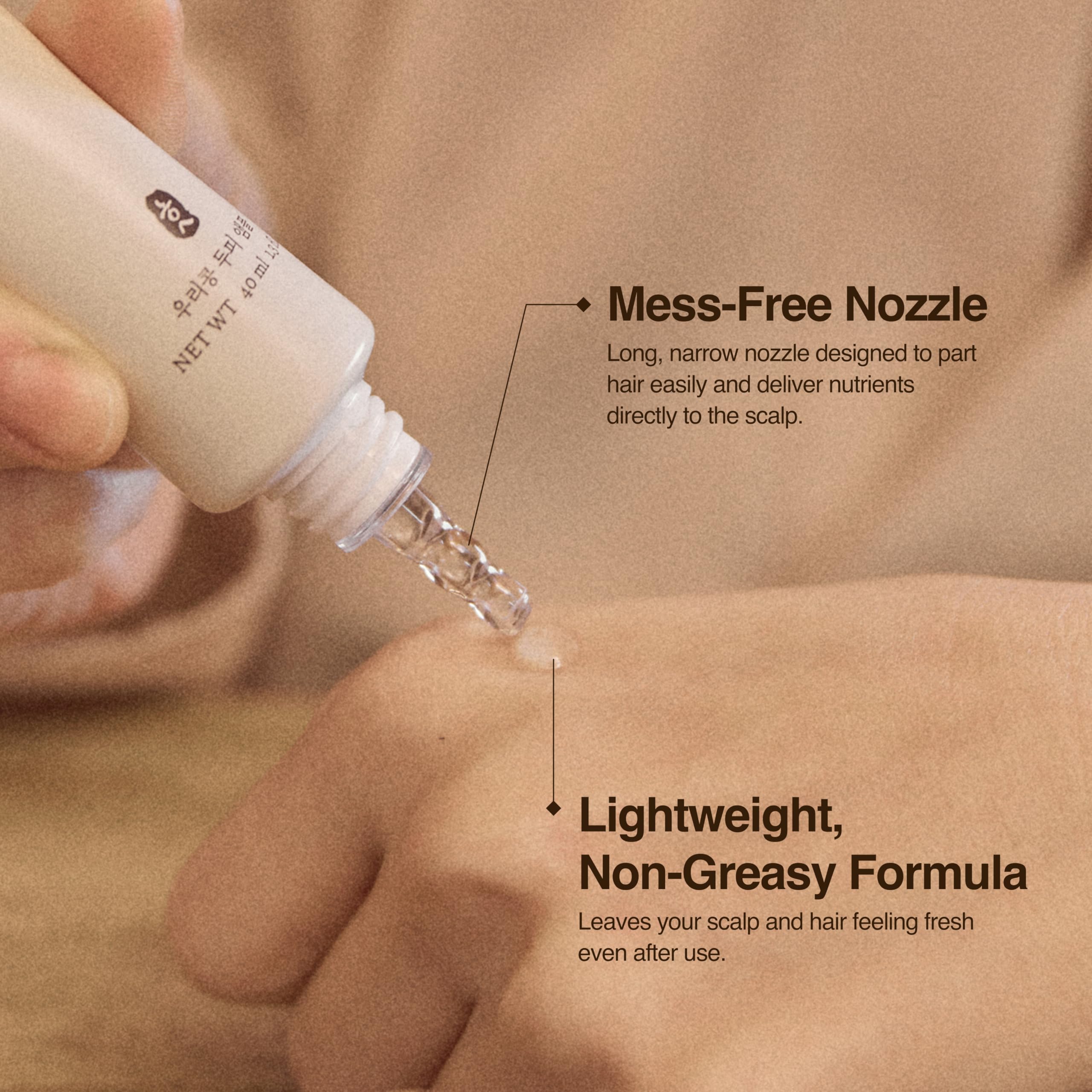 Hesul Scalp Ampoule packaging shown for compact, convenient storage.