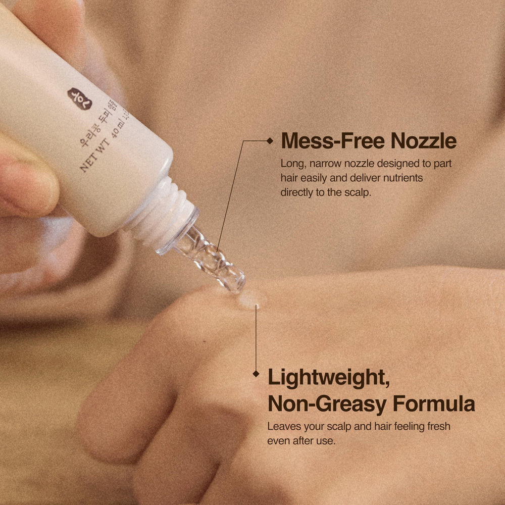 Hesul Scalp Ampoule packaging shown for compact, convenient storage.