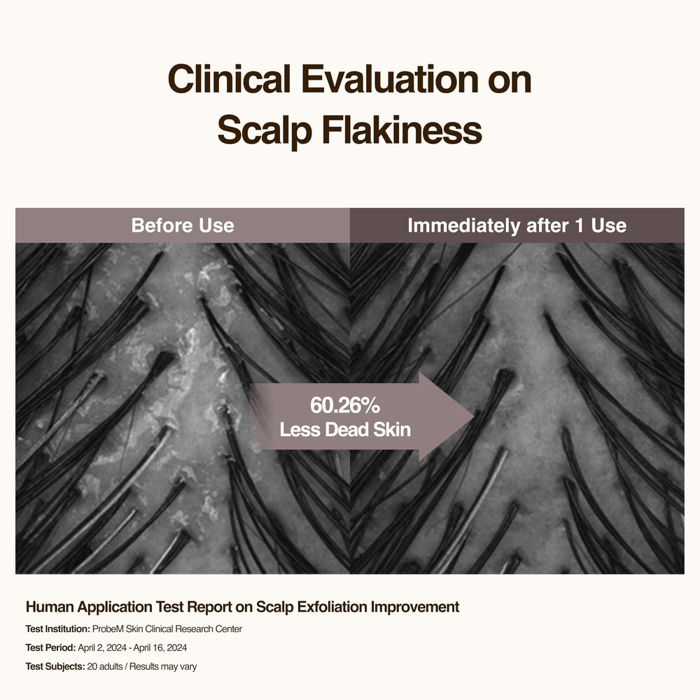 Hesul Scalp Ampoule close-up texture suggesting a light, non-greasy finish for sensitive scalps.
