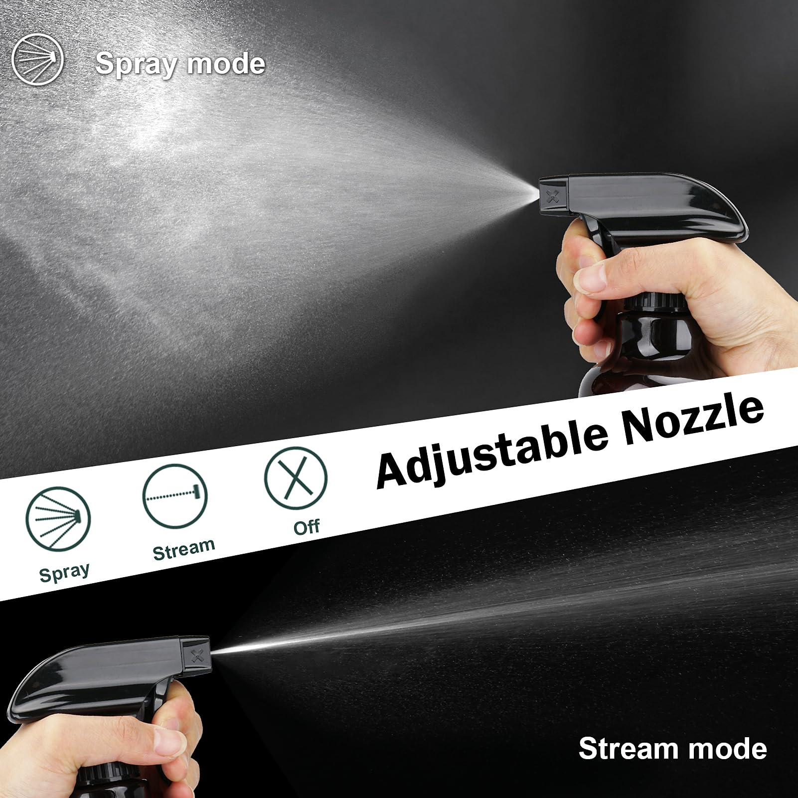 Hethyo durable plastic sprayer supports plant care, hair styling, and household cleaning