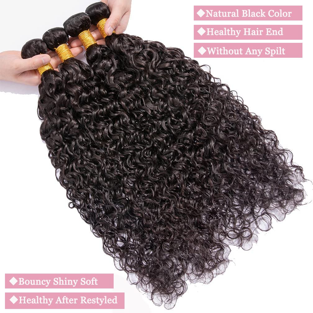 Hetnear wet and wavy texture close-up highlights realistic shine and smooth waves.