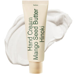 hetras hinoki bottle pour shows fresh Cypress scent for daily hand care