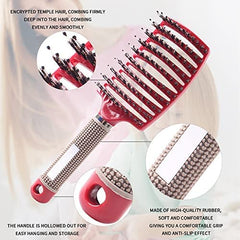 Heubek vented detangling brush designed for quick blow-drying and even heat distribution.
