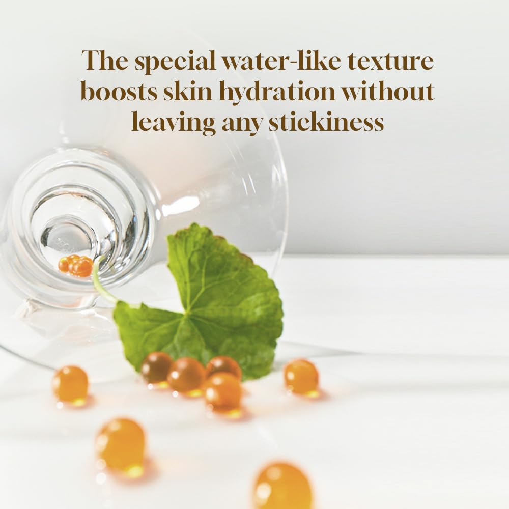 HEVEBLUE Low-irritation badge emphasizes gentle formula for sensitive skin.